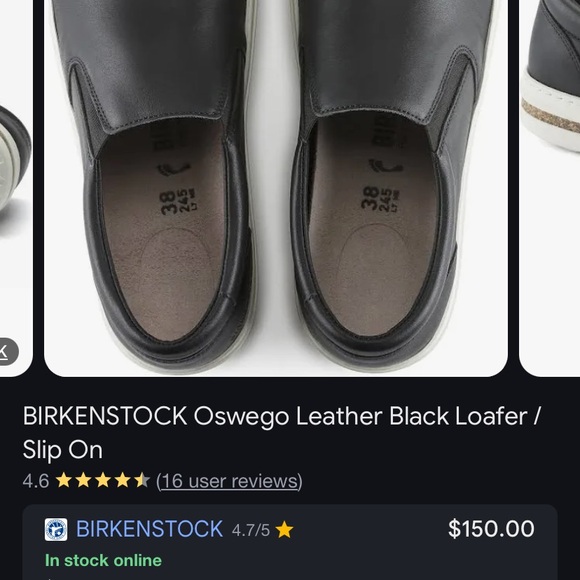 COPY - Birkenstock Oswego Black Leather Loafers - Picture 3 of 11